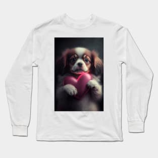 Valentine Puppy 0 Long Sleeve T-Shirt